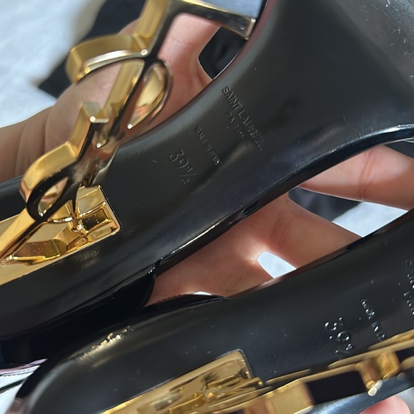 YSL OPYUM SANDALS IN PATENT LEATHER - Picture 7 of 10